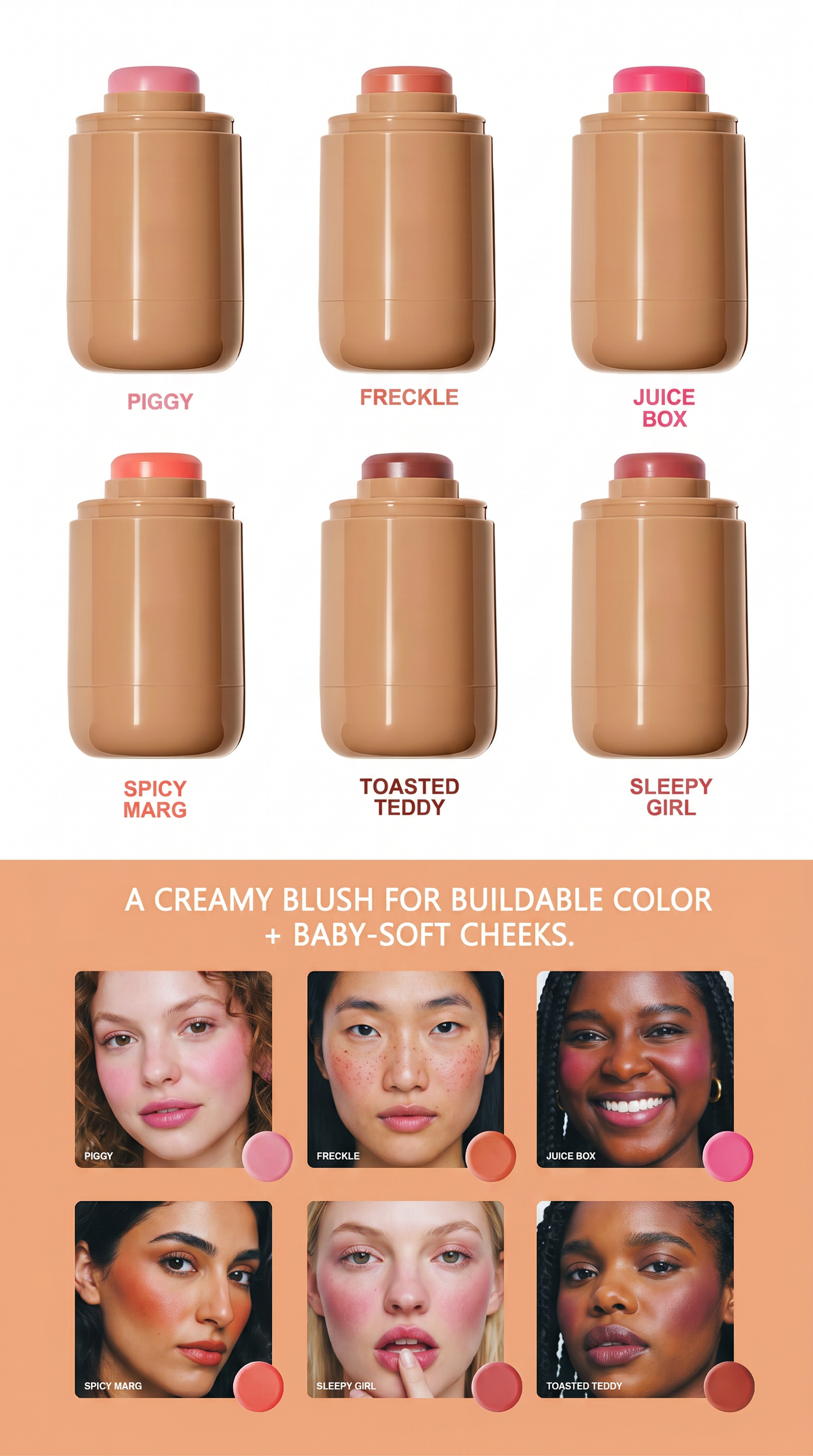 On-the-Go Blush Stick – Soft Glow Cheek & Lip Tint