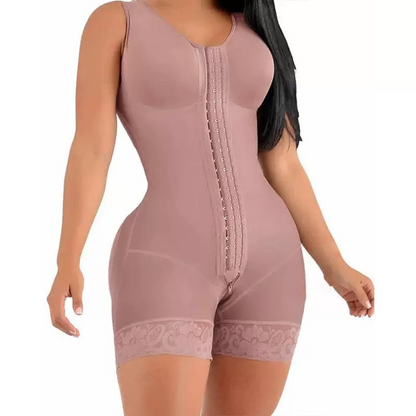 Seamless Full Body Shapewear with Practical Zipper Design