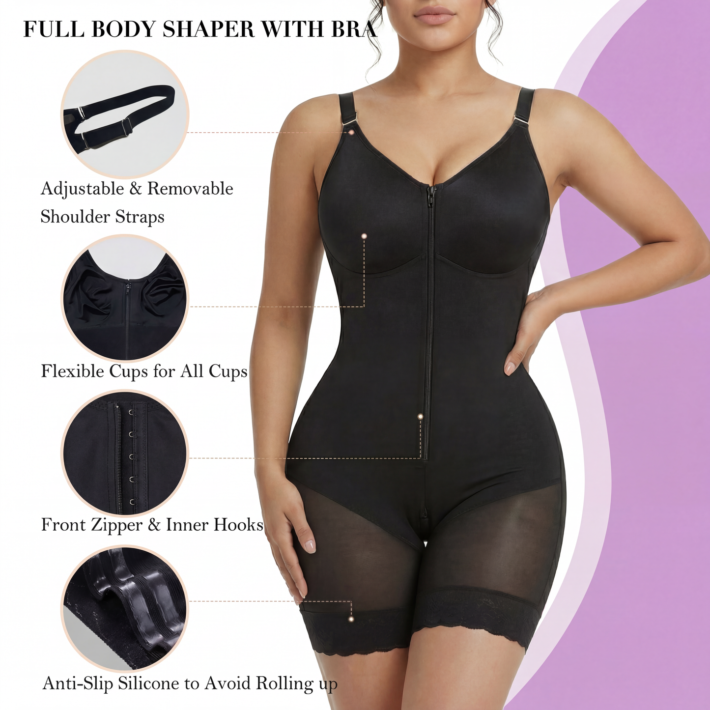 Full Body Shapewear – Support, Shape, Everyday Comfort & Easy Restroom Access